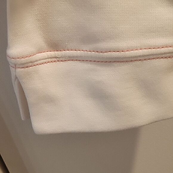 Pure Collection White Contrast Stitching Sweatshirt Top blouse Womens 12 - Picture 5 of 7